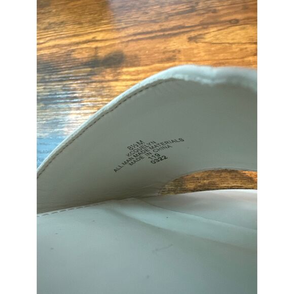 Calvin Klein Block Heel Sandal 8.5 Ankle Strap Elegant Formal Wedding Tan Quelyn - Picture 6 of 8